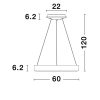 Rando Thin LED NL-9453456 függeszték