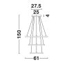 Leon LED függeszték NL-9501430