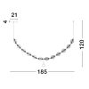 Brillante LED NL-9695200 függeszték