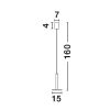 Palencia LED NL-9695228 függeszték