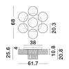 Gatlin LED NL-9756713 mennyezeti lámpa