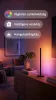 Signe Hue Gradient asztali led lámpa fekete Philips 8718696176245