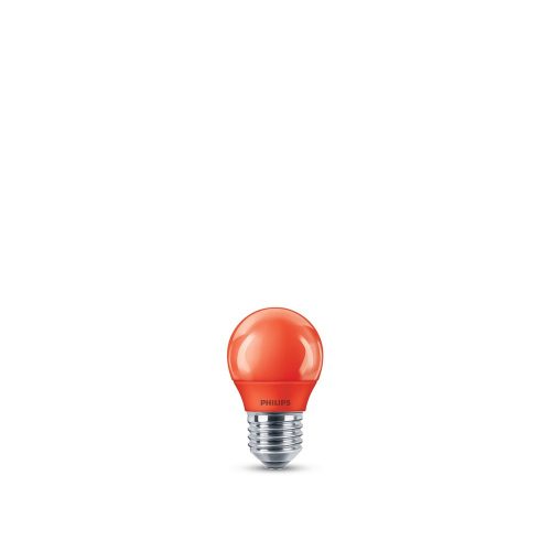 LED E27 3.1W piroslm pirosK fényforrás Philips 8718696748589