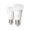 Hue E27 8W White Ambiance 2db szett led fényforrás Philips 8719514291256