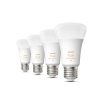 Hue E27 6W White Ambiance 4db szett led fényforrás Philips 8719514328280