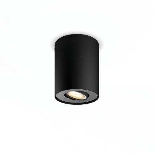 Pillar Hue 5W switch led spotlámpa fekete Philips 8719514338449