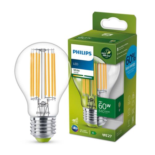 LED E27 4W 840lm 3000K fényforrás Philips 8719514343788