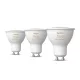 Hue GU10 4.2W White Ambiance Philips-8720169230095 3db szett led fényforrás