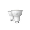 Hue GU10 4.2W White Philips-8720169230231 2db szett led fényforrás