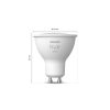 Hue GU10 4.2W White Philips-8720169230231 2db szett led fényforrás