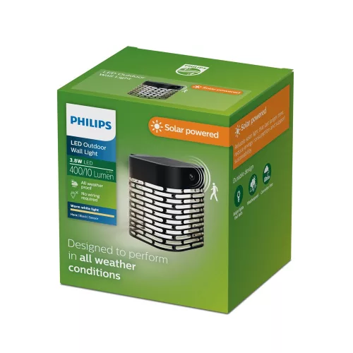 Hara Philips-8721103105578 napelemes mozgásérzékelős fali lámpa