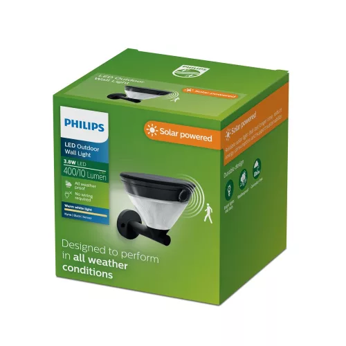 Kyna Philips-8721103105592 napelemes mozgásérzékelős fali lámpa