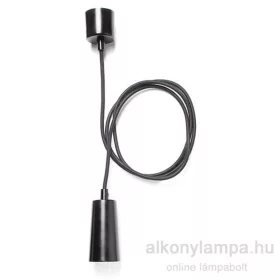 Plumen textil függesztőszár fekete-OUT