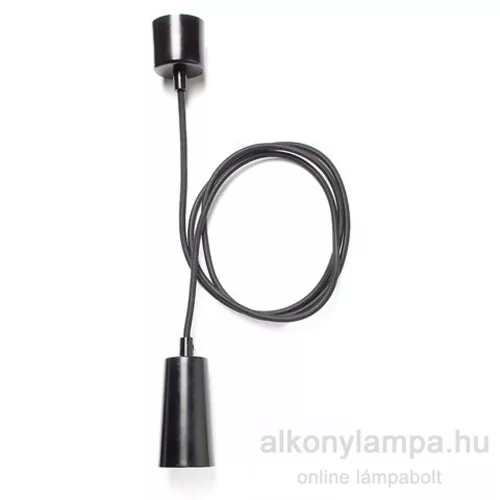 Plumen textil függesztőszár fekete-OUT