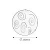SPIRAL - mennyezeti lámpa - opál - RABALUX 1822