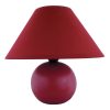 ARIEL - asztali lámpa - bordó - RABALUX 4906