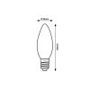 Filament LED Rabalux-79046 E14 4W 2700K 500lm