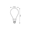 Filament LED Rabalux-79189 E14 6W 3000K 800lm