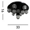 Asteroid Searchlight-20923BK mennyezeti lámpa