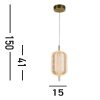 Capsule Searchlight-28803SB függeszték