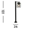 Reed Searchlight-44611BK kültéri állólámpa