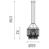 Spear Searchlight-44710-5GO függeszték