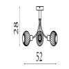 Nova Searchlight-54713-3BK mennyezeti lámpa