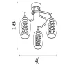 Lovell Searchlight-60445-3SM mennyezeti lámpa