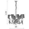 Portico Searchlight-6888-8CC csillár