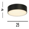 Palma Searchlight-85431BK mennyezeti lámpa