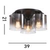 Sweden Searchlight-88911-3BK mennyezeti lámpa