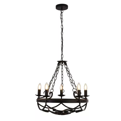 Cartwheel III Searchlight-8905-5BK csillár