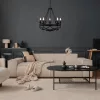 Cartwheel III Searchlight-8905-5BK csillár