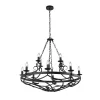 Cartwheel III Searchlight-8912-12BK csillár