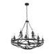 Cartwheel III Searchlight-8912-12BK csillár