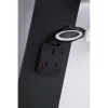 4 Socket UK/EU Searchlight-EU39290BK kültéri dugaljoszlop