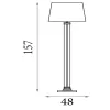 Pedestal Searchlight-EU5142SS állólámpa