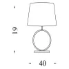 Elegant Searchlight-EU93101OR asztali lámpa
