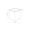 Cube LED TK-18086 kültéri fali lámpa