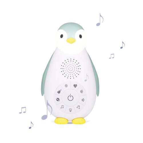 Zoe kék pingvin vezeték nélküli music box és éjszakai fény Zazu ZA-ZOE-02