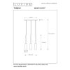 Tubule Lucide-24401-21-30 függeszték