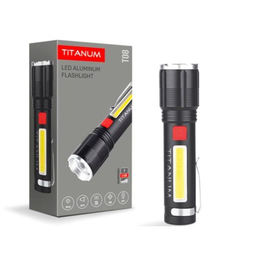 Videx TITANUM LED akkumulátoros zseblámpa 700lm 6500K TLF-T08